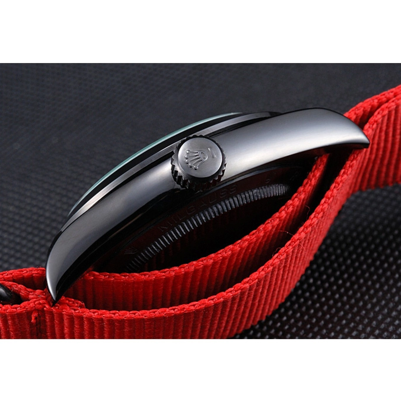 Aaa replica watch Strap Red Bamford 622002 Rolex Milgauss Nylon 0512